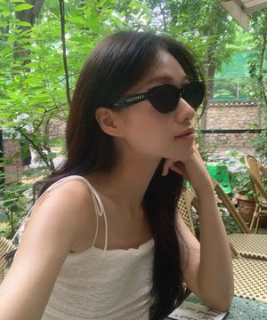 [윤경 PICK] L15 ROUND SUNGLASSES(BLACK)