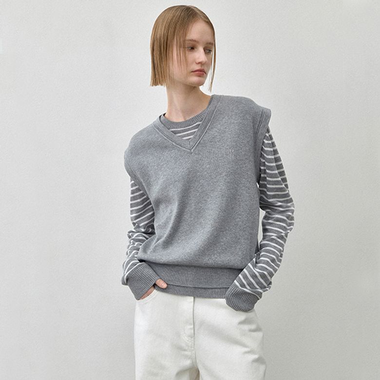 ESSENTIAL WOOL FIA KNIT VEST(VT-0275)