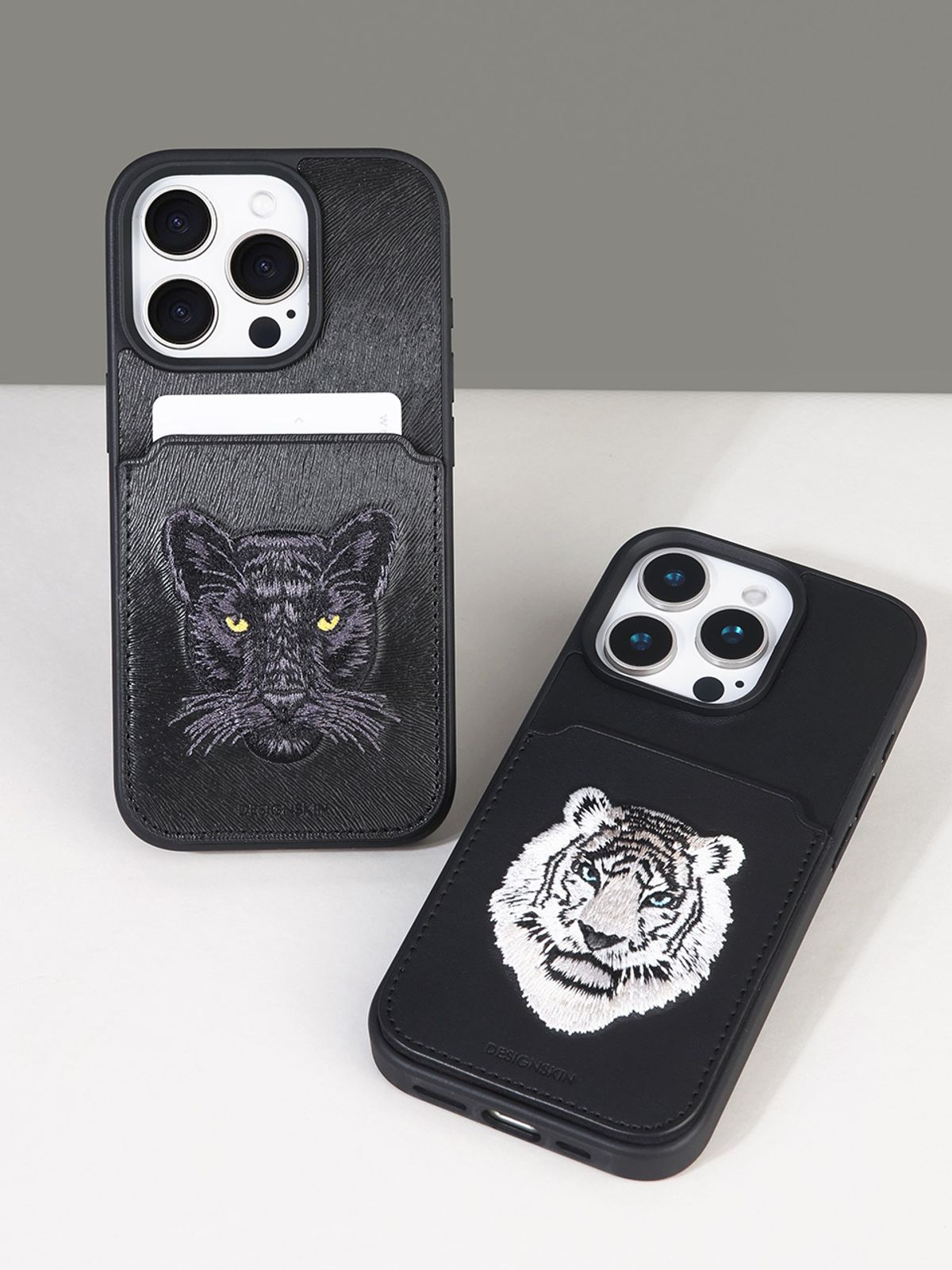 디자인스킨(DESIGNSKIN) 갤럭시S25/울트라 프리미엄 자수 비스트 포켓 케이스