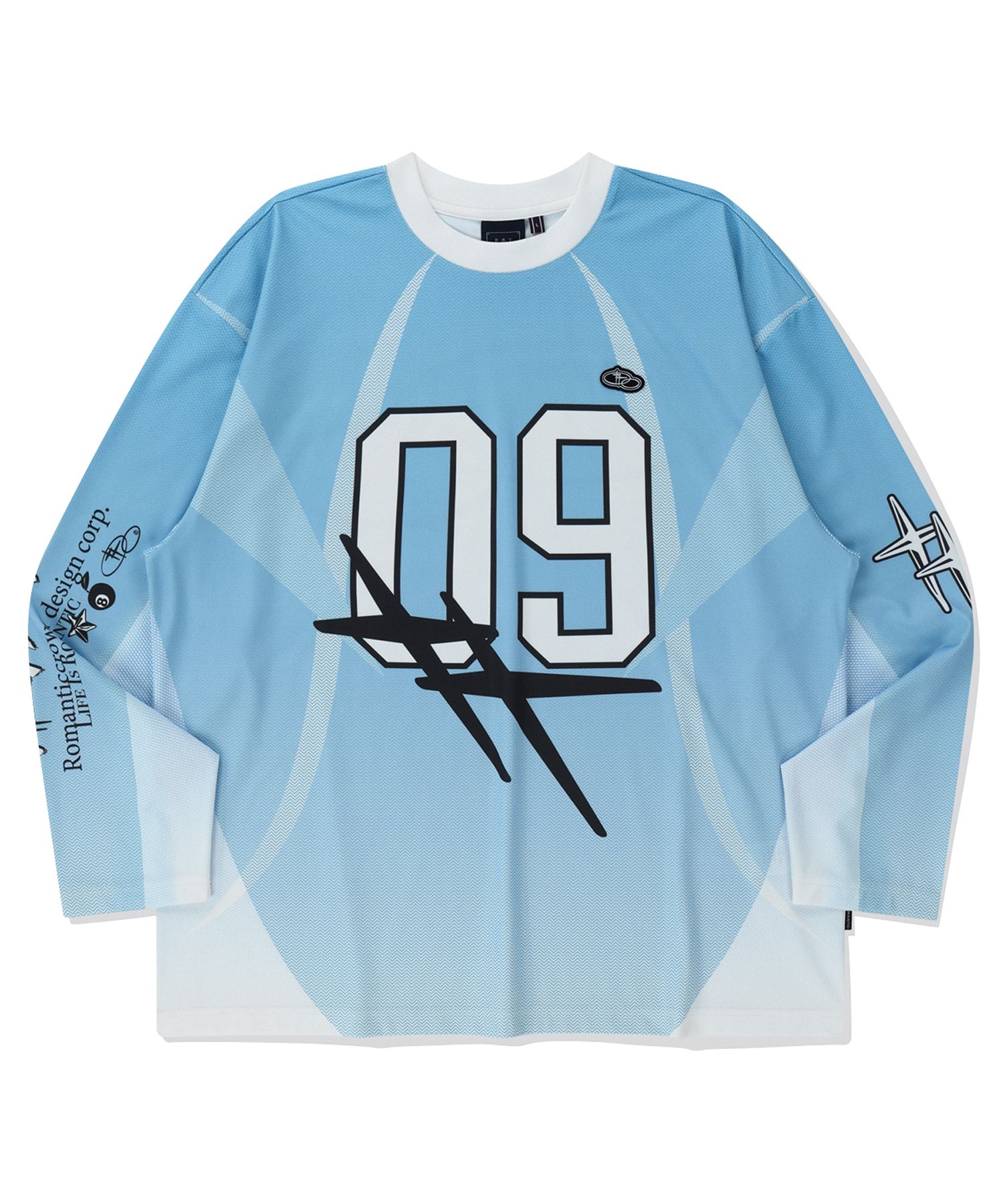 【ROMANTIC CROWN】25SS★ NEW ROMANTIC SPORTS JERSEY MUSINSA | ROMANTIC CROWN New Romantic Sports Jersey_Sky Blue