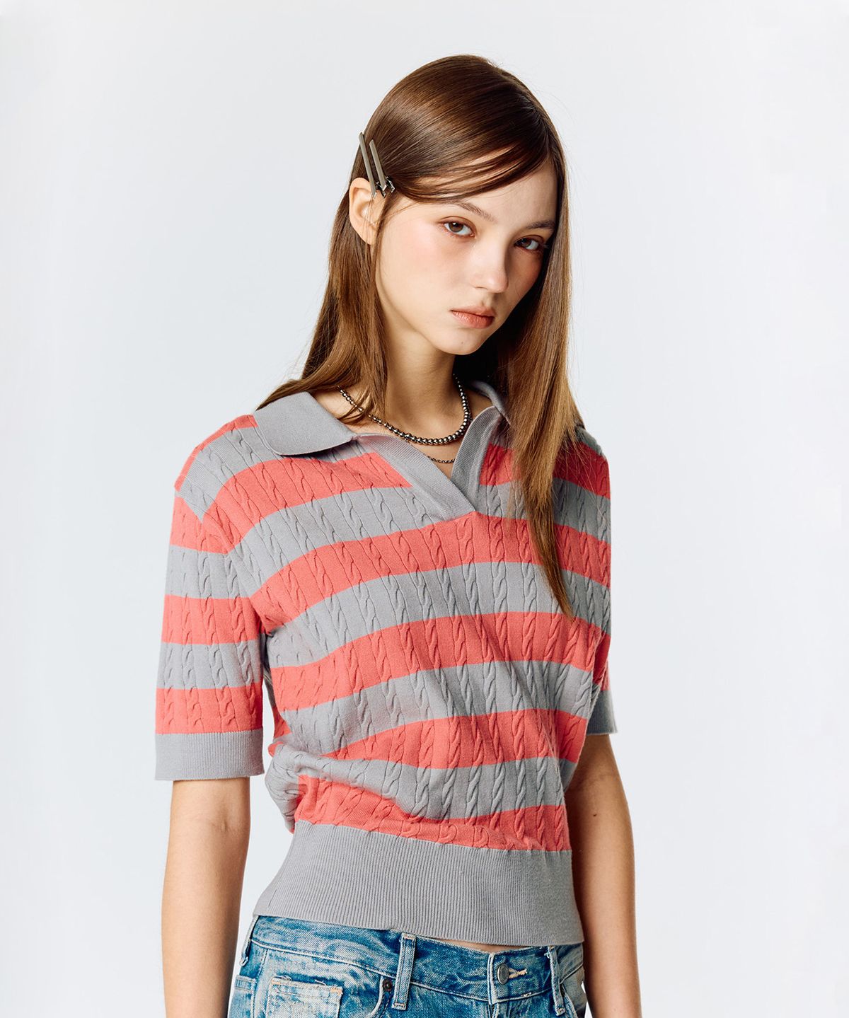 라티젠(LARTIGENT) L15 RUGBY KNIT(GRAY)