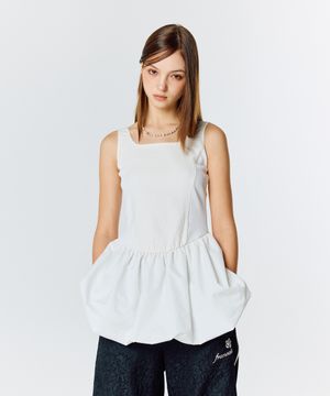 L15 BALLOON ONE-PIECE(WHITE)