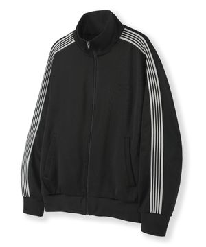 니티드 라인 클래식 로고 트랙 집업 [블랙]