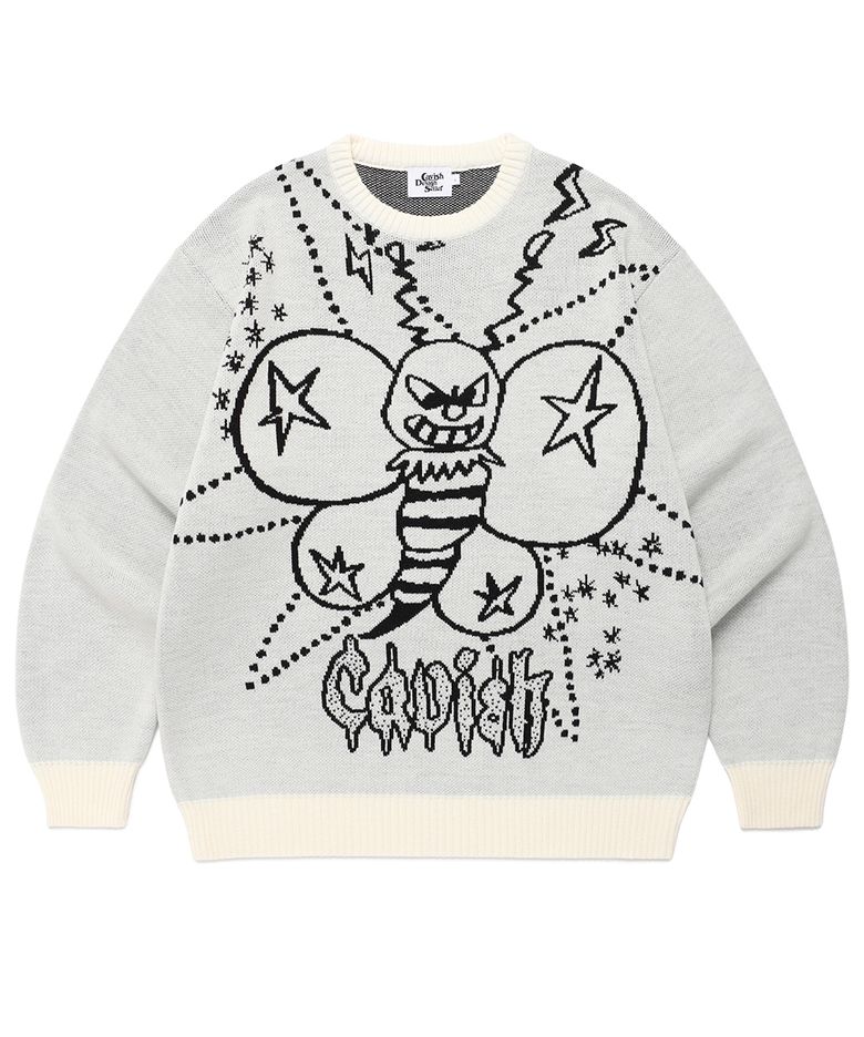 HONEY BEE KNIT SWEATER IVORY(CV2FSUK600A)