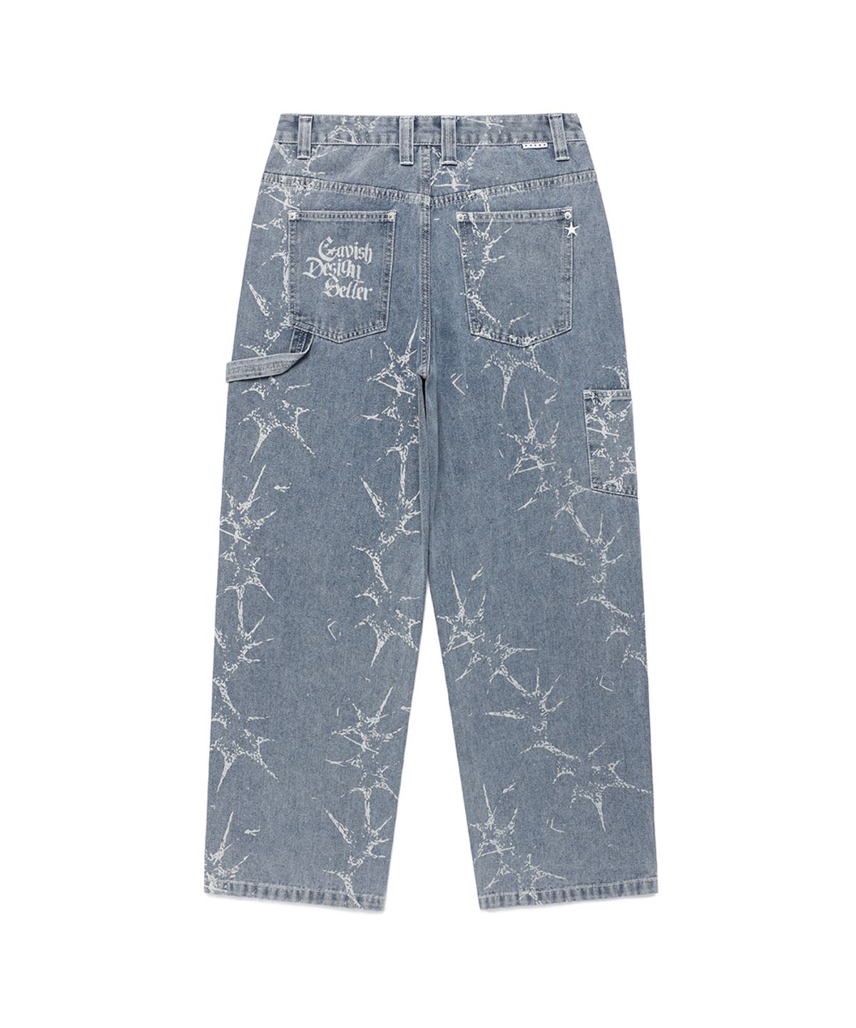 카비시(CAVISH) PRINTED CARPENTER DENIM PANTS BLUE(CV2FSUD110A)