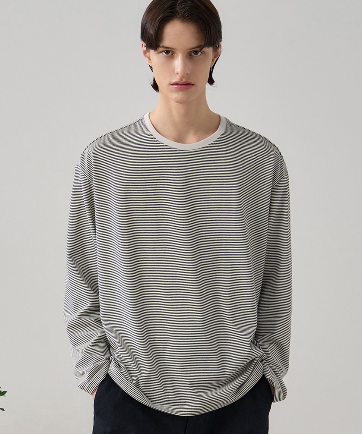 드로우핏(DRAW FIT) 스트라이프 티셔츠 [WHITE]
