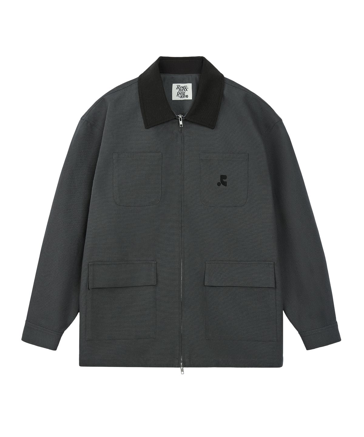 레스트앤레크레이션(REST&RECREATION) COTTON WORK JACKET - CHARCOAL