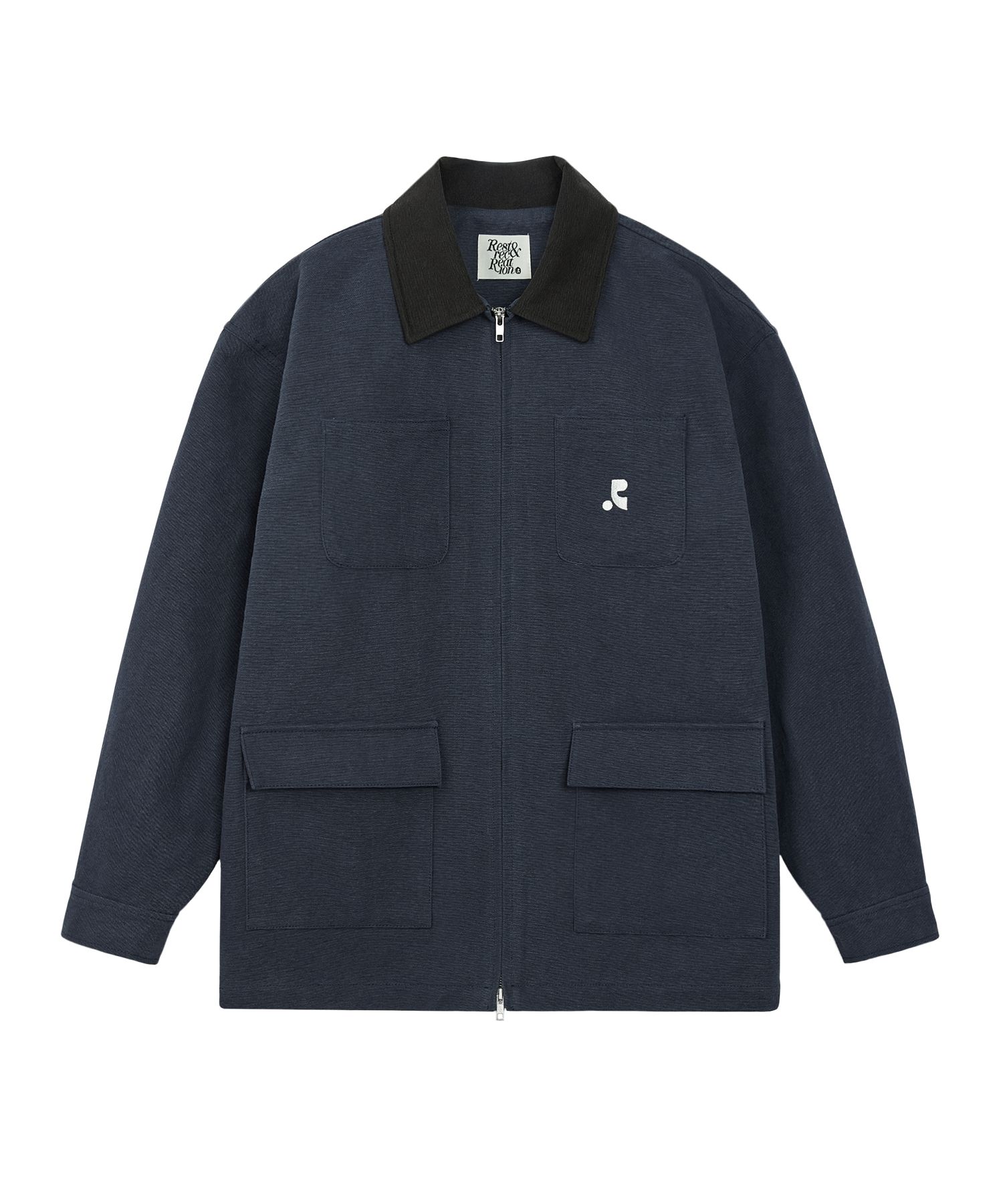 MUSINSA | REST&RECREATION COTTON WORK JACKET - NAVY
