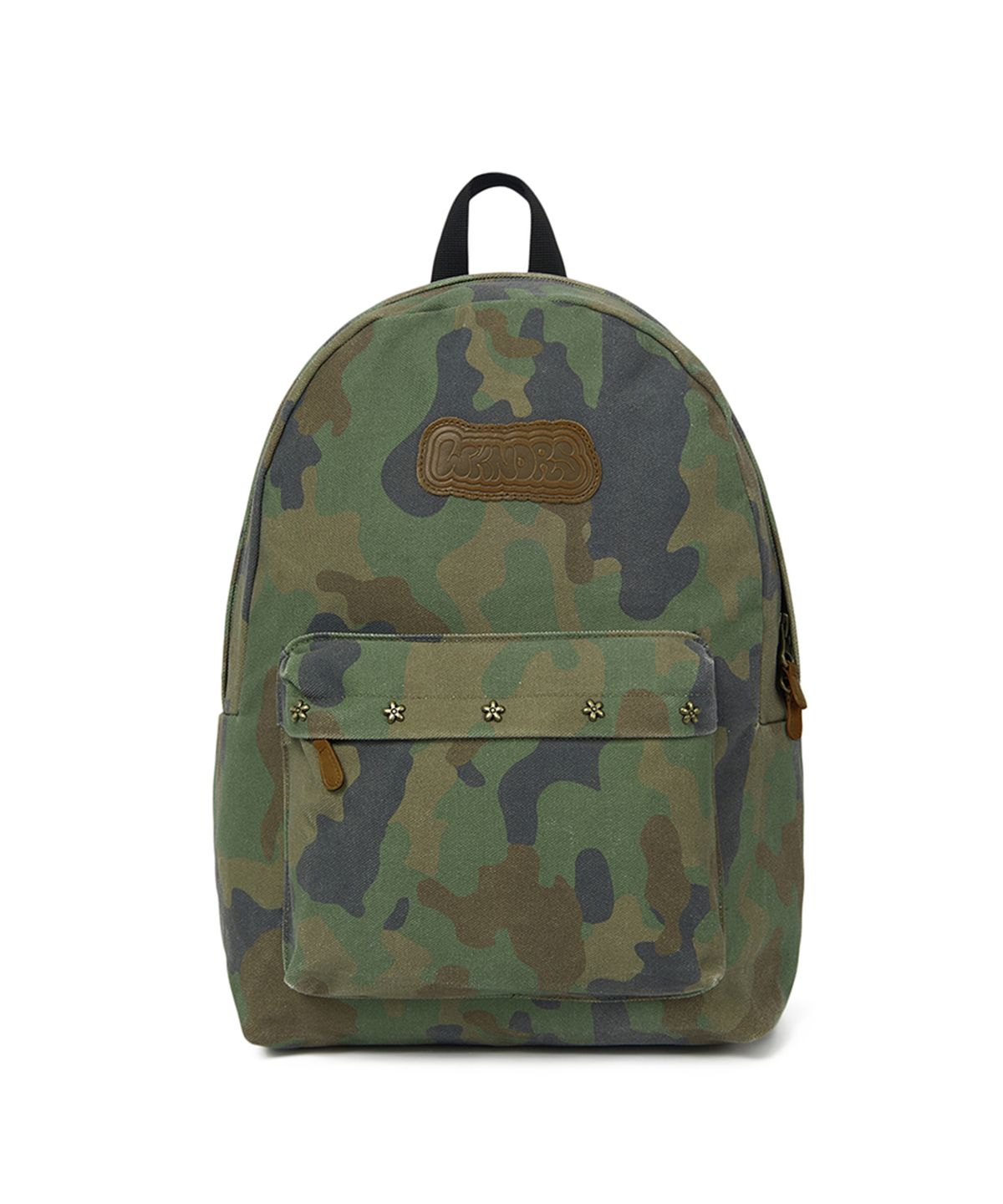 위캔더스(WKNDRS) GRAFFITI LOGO BACKPACK (CAMO)