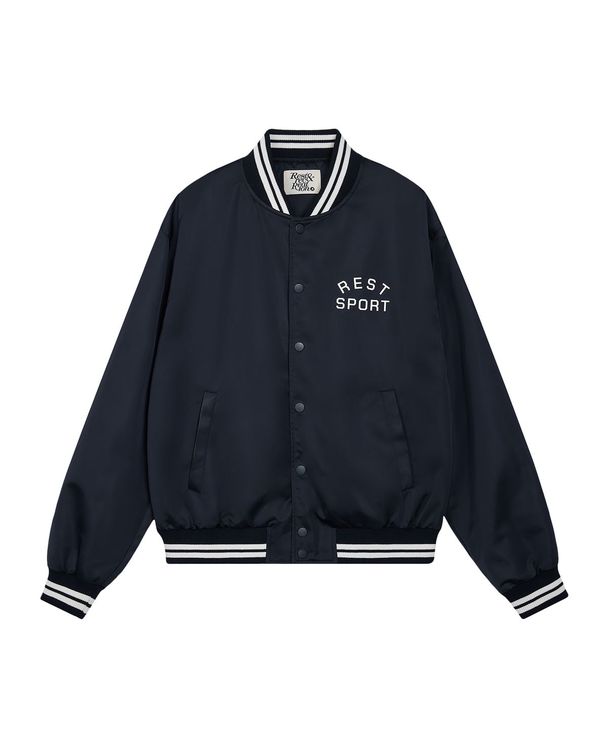 레스트앤레크레이션(REST&RECREATION) RS NYLON BOMBER JACKET - NAVY