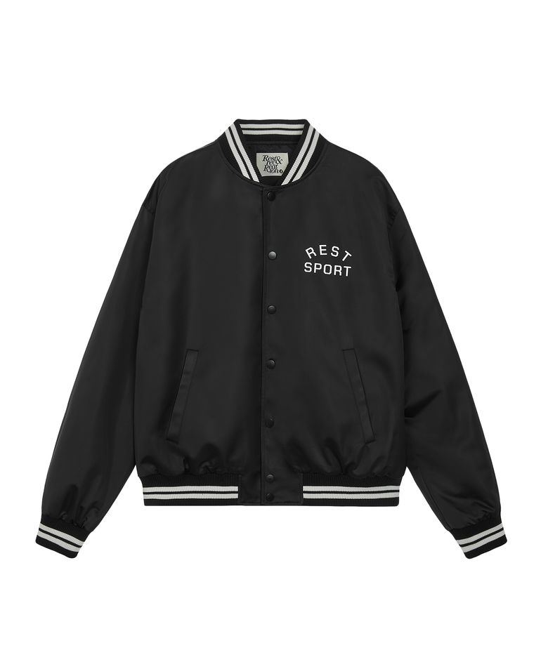 RS NYLON BOMBER JACKET - BLACK