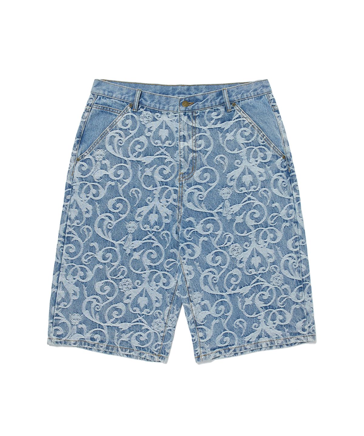위캔더스(WKNDRS) ART NOUVEAU DENIM SHORTS (L.DENIM)