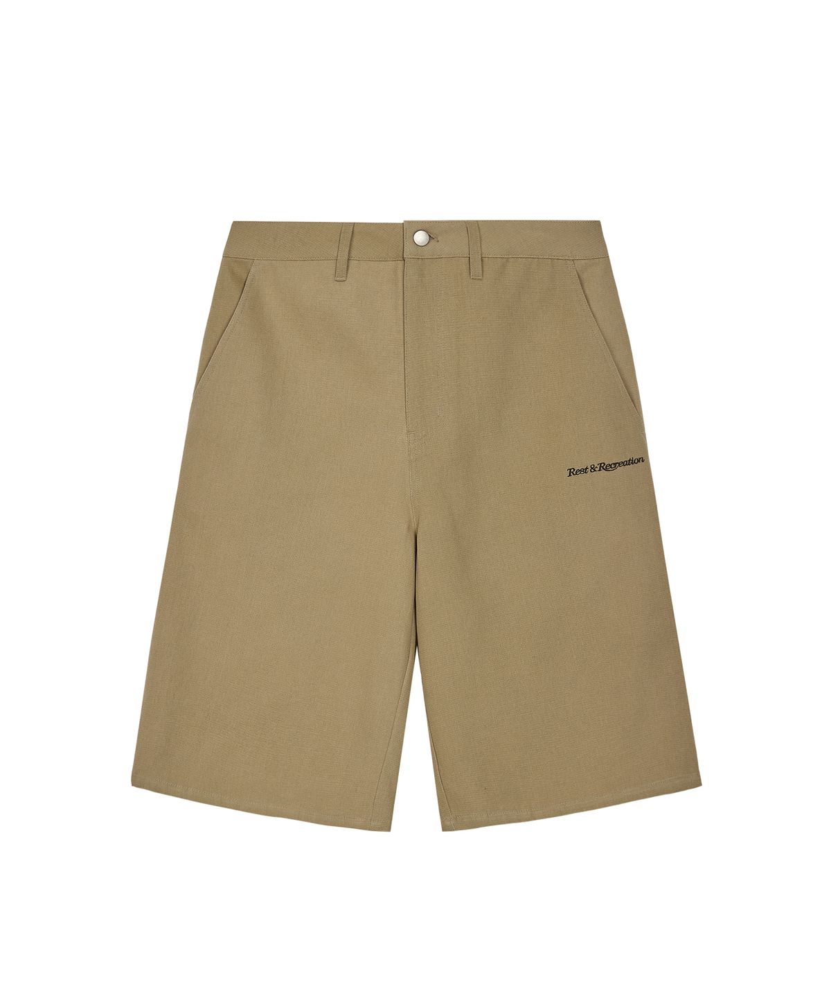 레스트앤레크레이션(REST&RECREATION) COTTON BERMUDA SHORTS - BEIGE