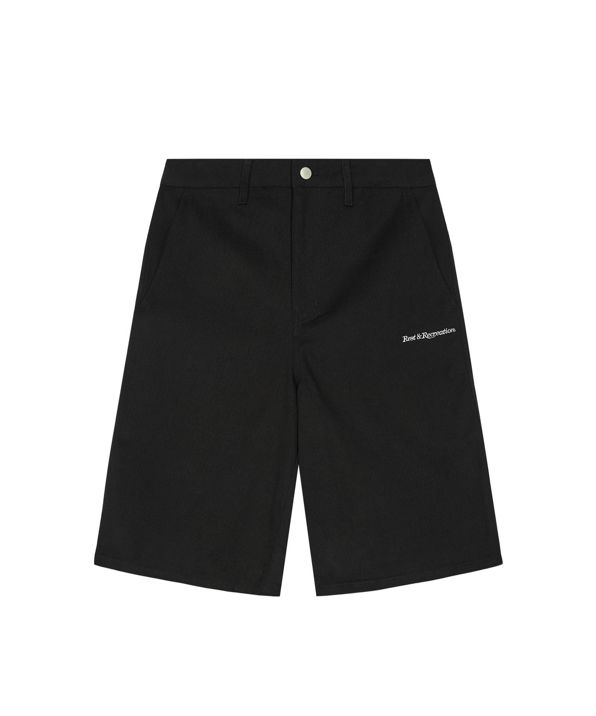레스트앤레크레이션(REST&RECREATION) COTTON BERMUDA SHORTS - BLACK