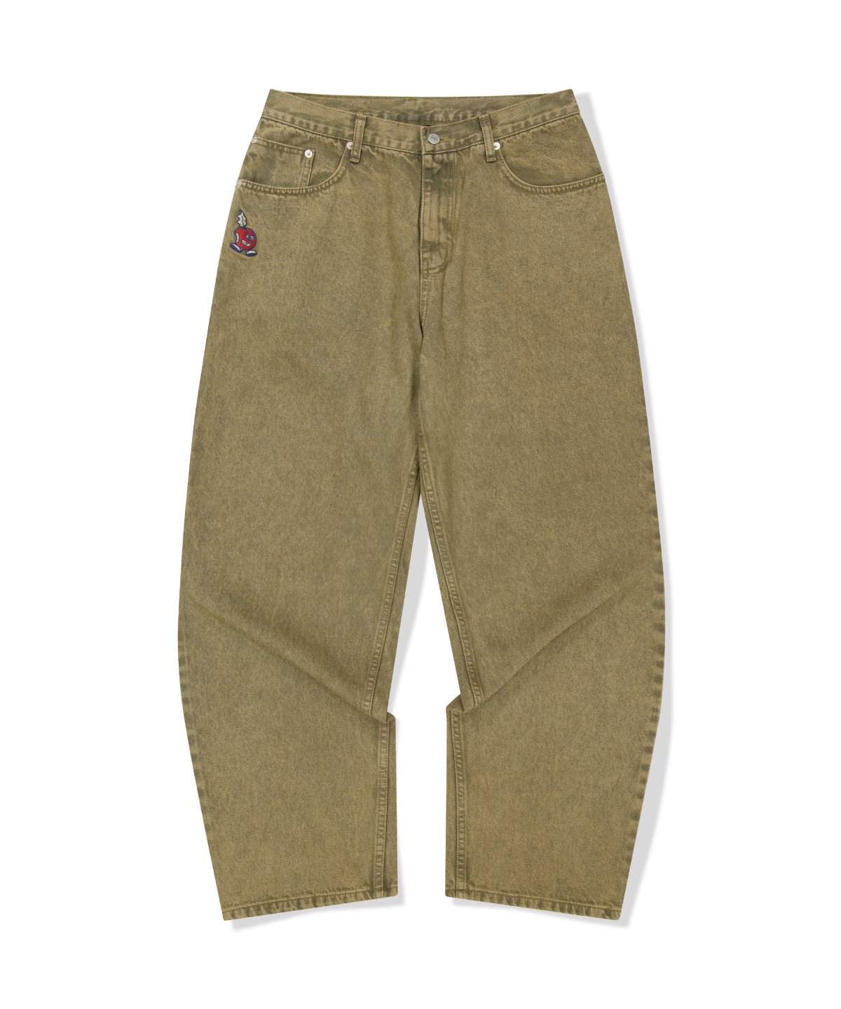 위캔더스(WKNDRS) APPLE DENIM PANTS (BEIGE)