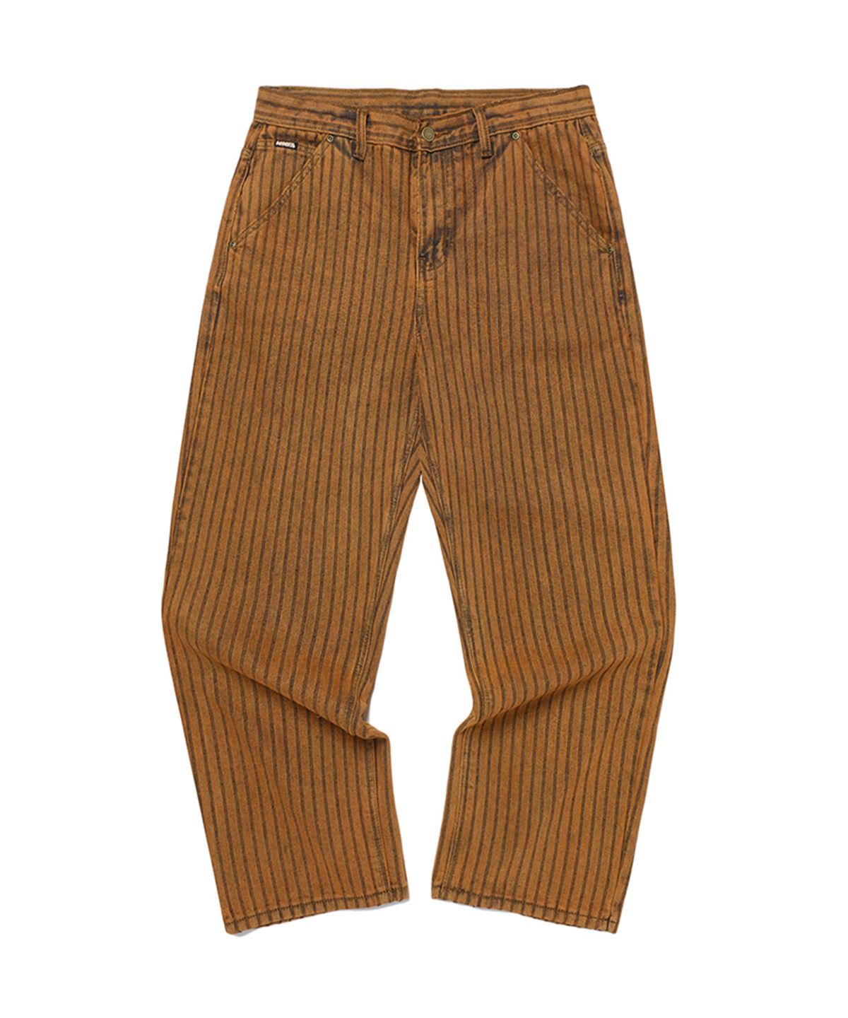 위캔더스(WKNDRS) STRIPE DENIM PANTS (ORANGE)