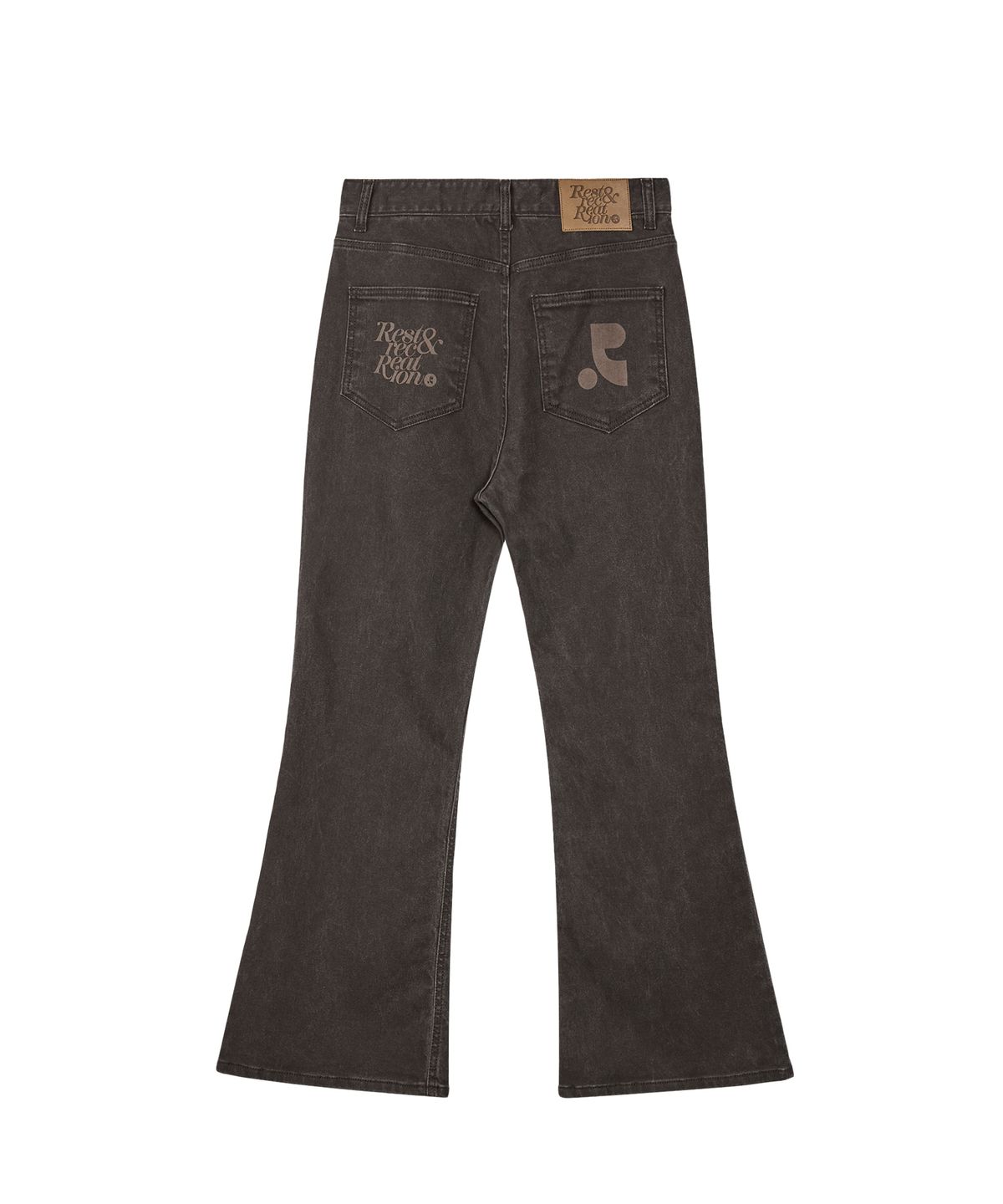 레스트앤레크레이션(REST&RECREATION) WIDE FLARE JEANS - BROWN
