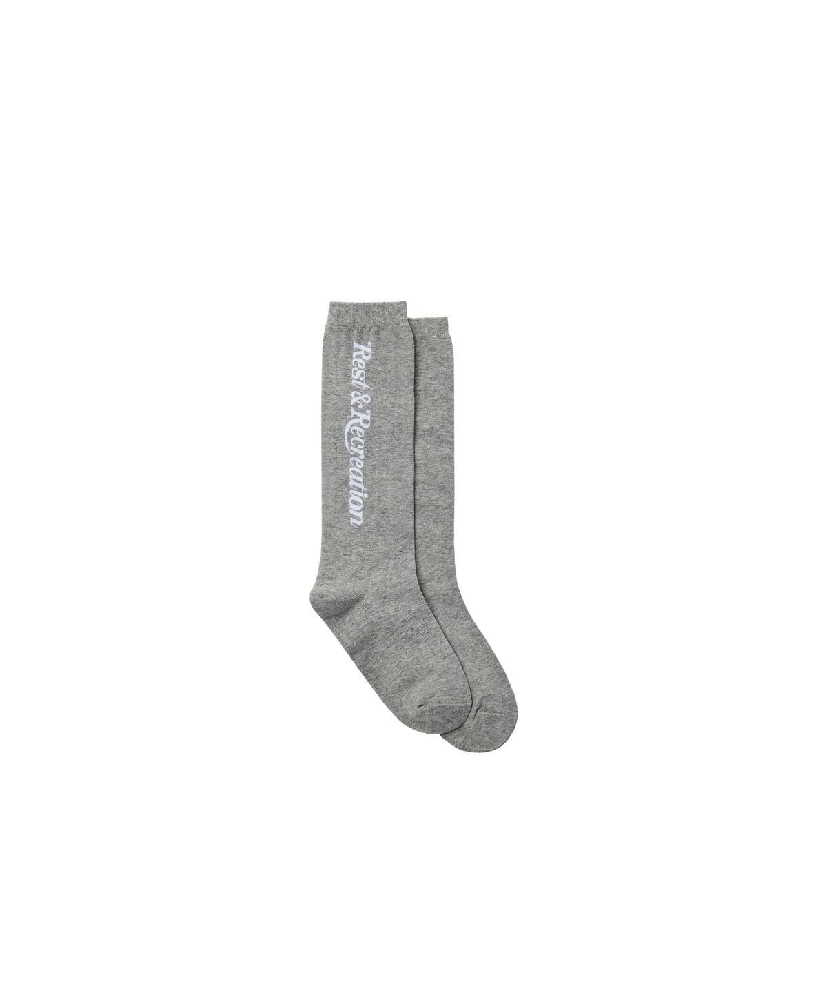 레스트앤레크레이션(REST&RECREATION) LOGO HIGH SOCKS - GREY