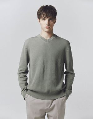 브이넥 니트 스웨터 10055504/055504 [3color]