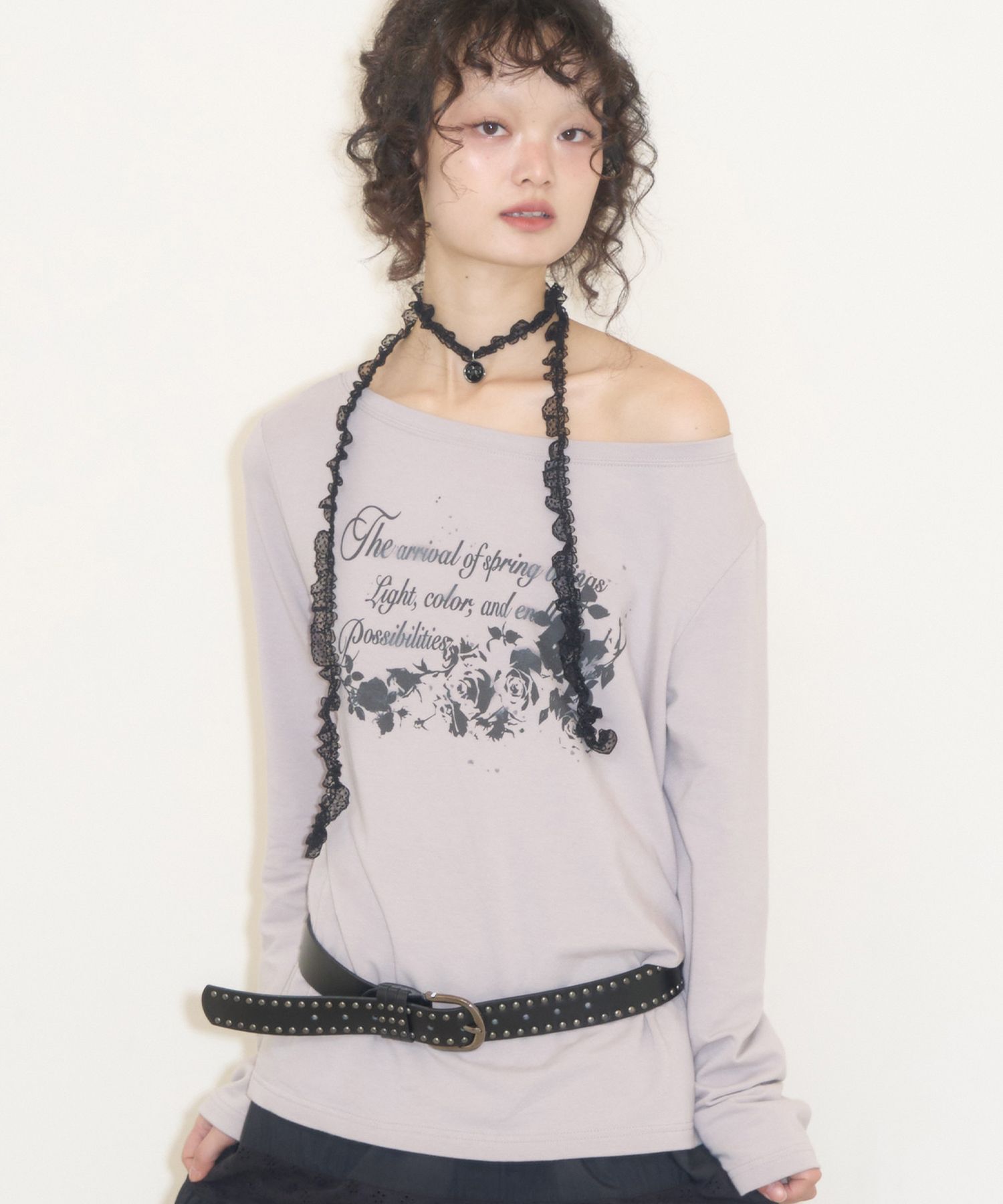 ★ILLIGO★ Vintage Rose Long Sleeve Black MUSINSA | ILLIGO Vintage Rose Long Sleeve Gray
