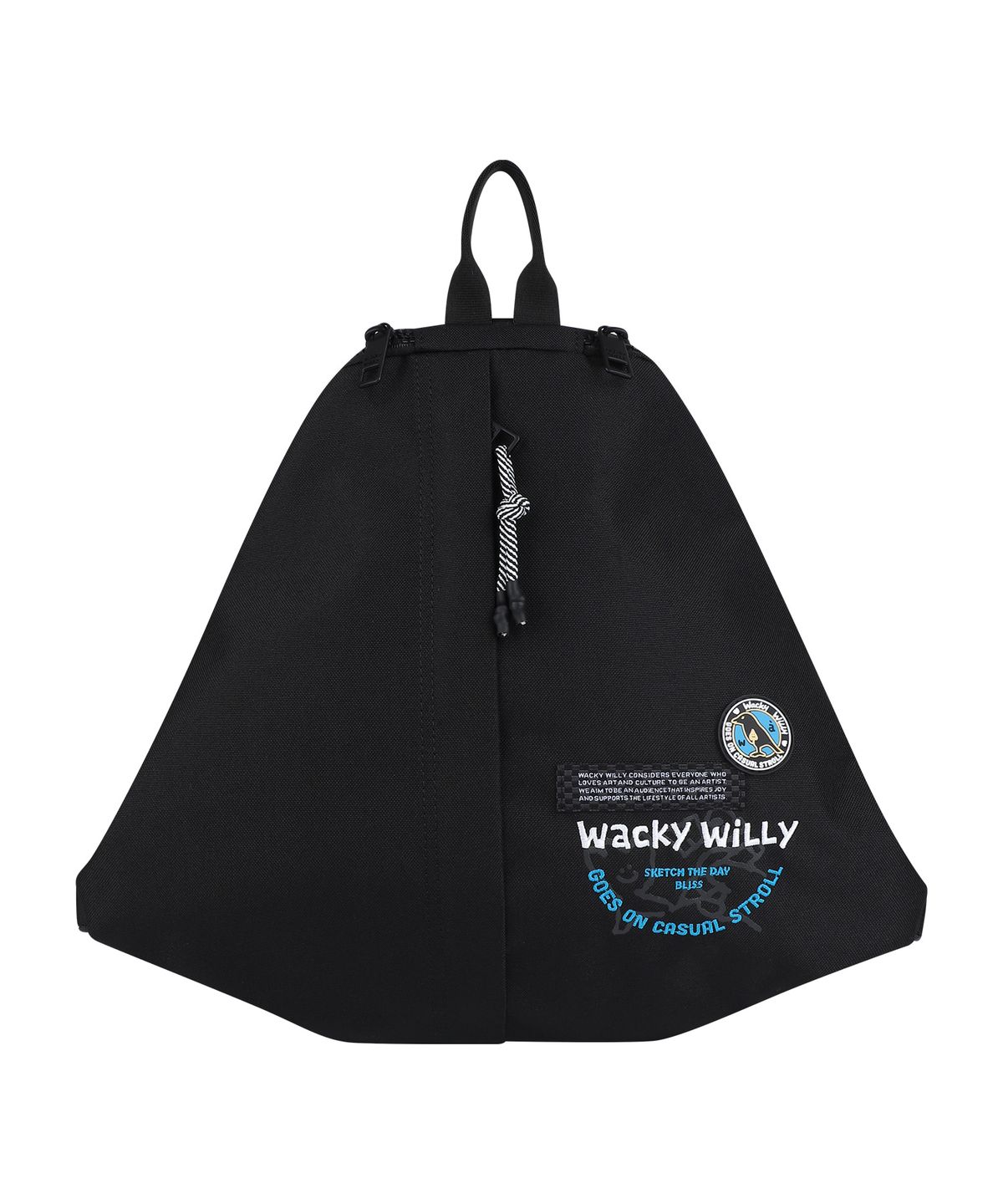 와키윌리(WACKY WILLY) 와키윌리 데일리 슬링백 블랙