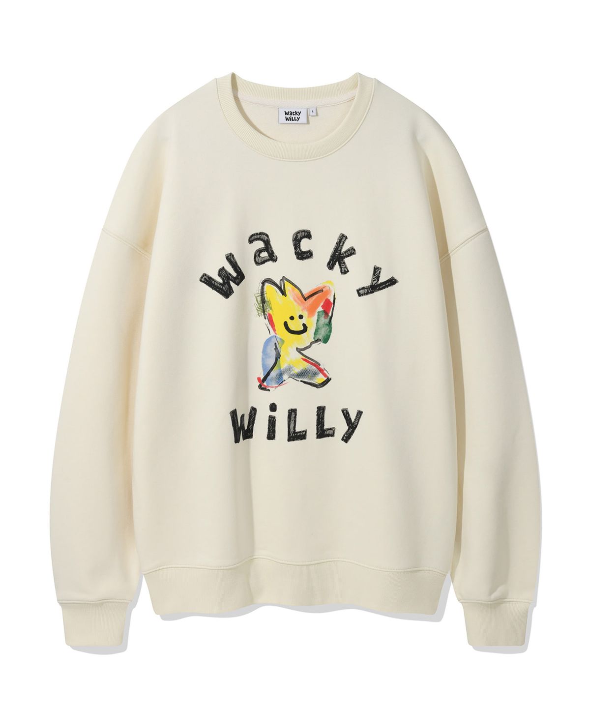 와키윌리(WACKY WILLY) 키키 빅그래픽 맨투맨 크림