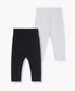 베이비 배앓이방지 레깅스 2팩 [블랙/화이트]