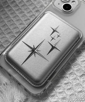 트윙클 실버 맥세이프 카드지갑