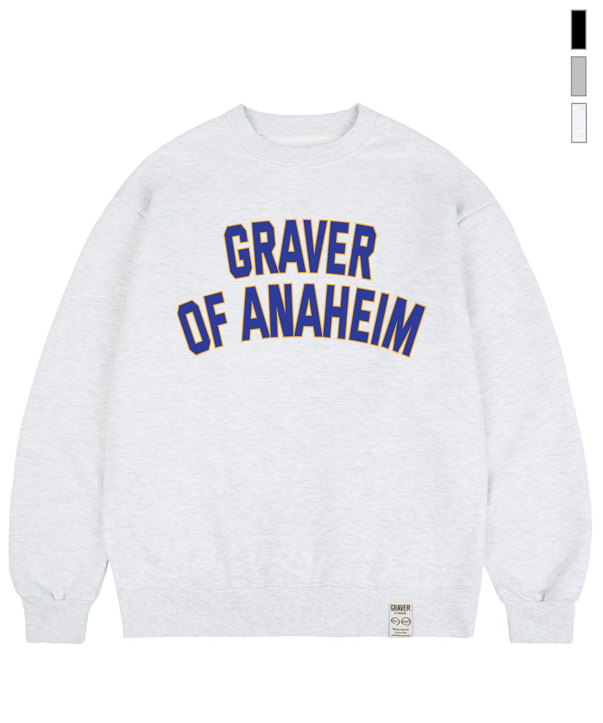 그레이버(GRAVER) [UNISEX]스탠다드 아치 로고 맨투맨_3color
