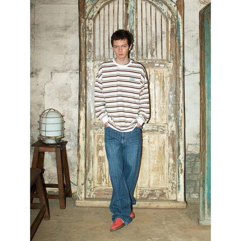 Slub Denim Pants  Blue