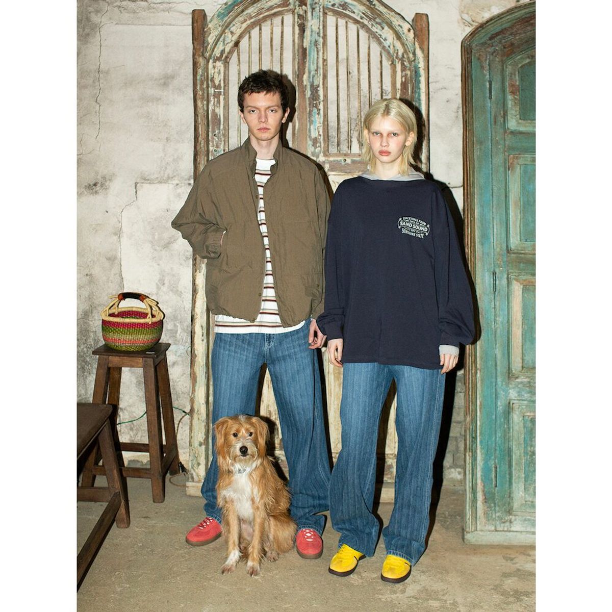 샌드 사운드(SAND SOUND) Women Slub Denim Pants   Blue