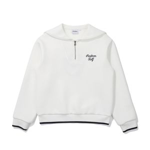 에어리 세일러 카라 하프집업 맨투맨 OFF WHITE (WOMAN)