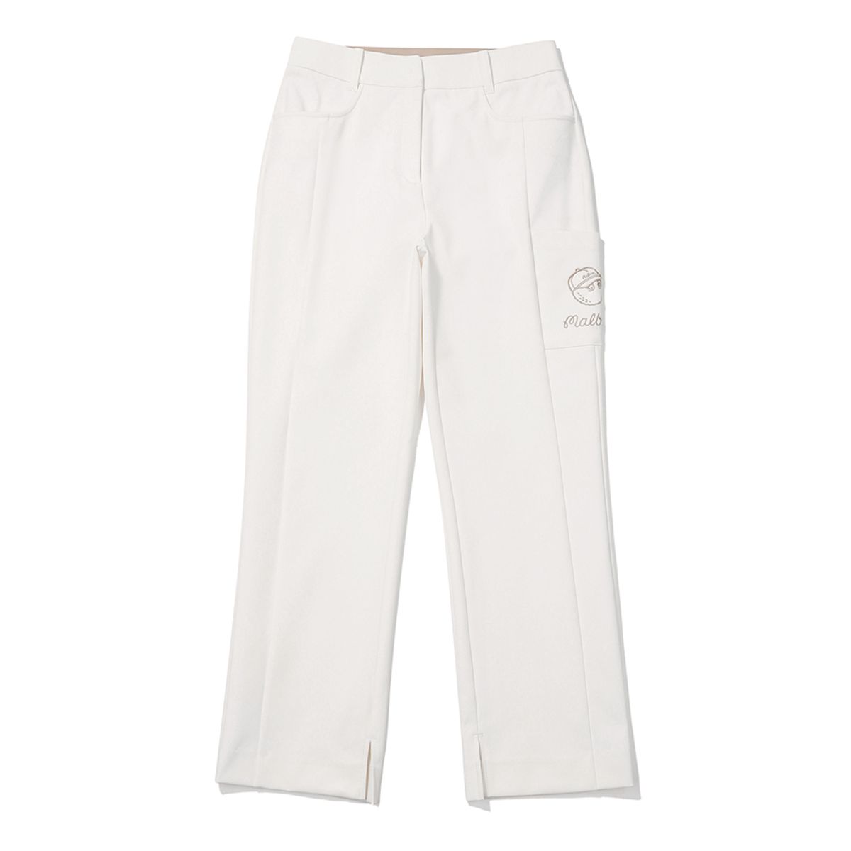 말본 골프(MALBON GOLF) 허리 액션 밴드 퍼포먼스 팬츠 OFF WHITE (WOMAN)