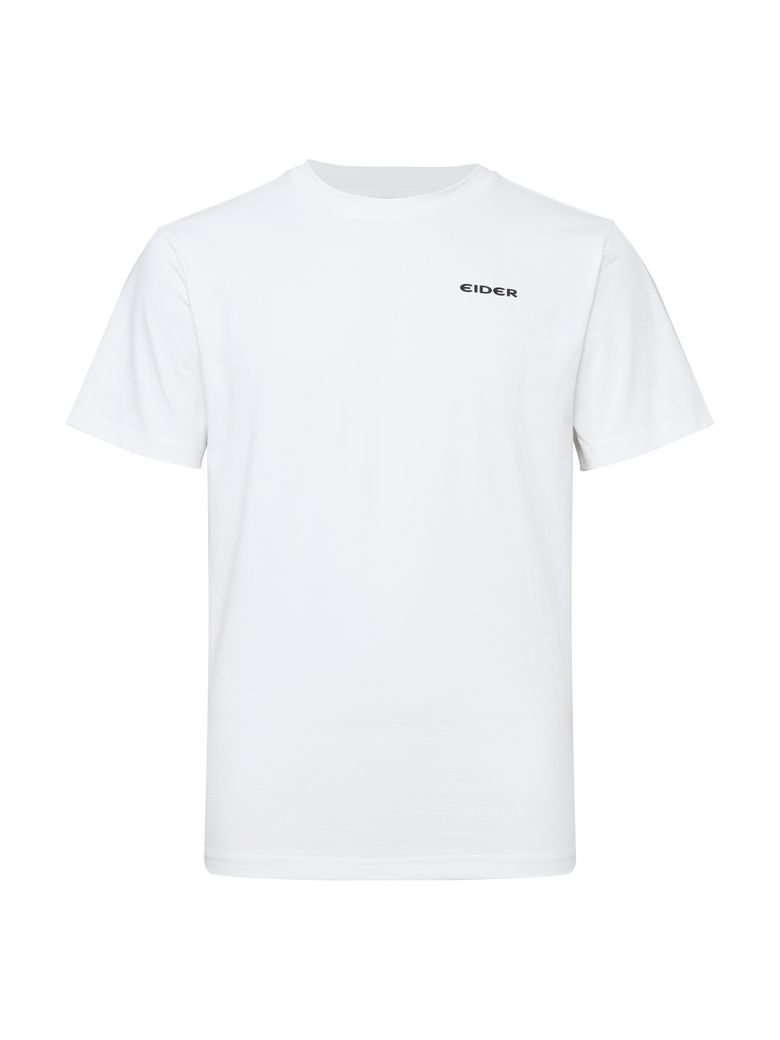 POP 잠재권축 남성 베이직 라운드 티셔츠_White