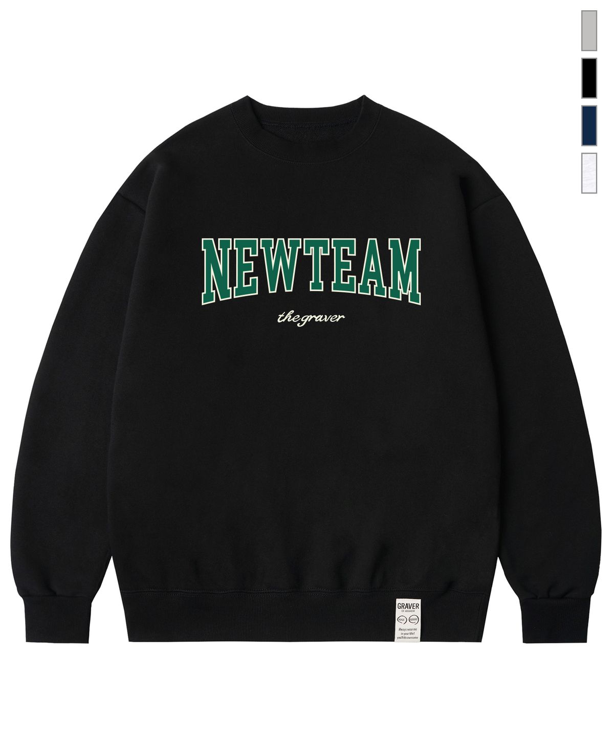 그레이버(GRAVER) [UNISEX]NEW-TEAM 프린팅 맨투맨_4color