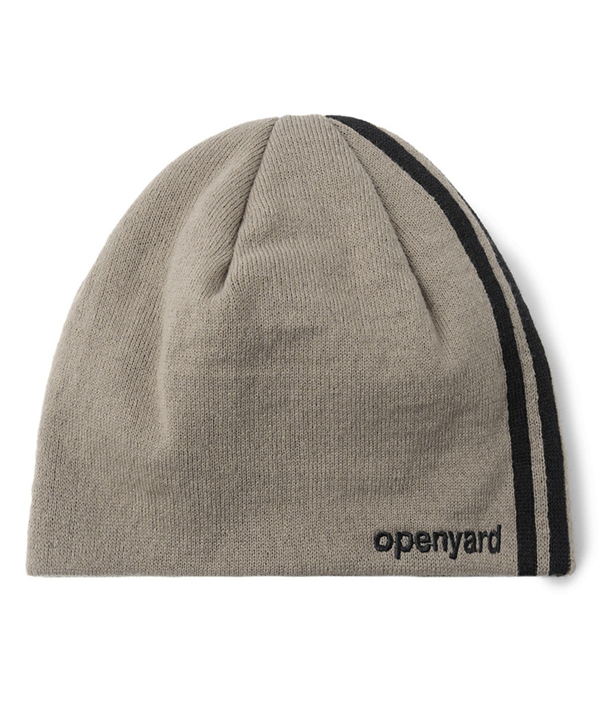 오픈야드(오와이)(OPENYARD(OY)) LINED LOGO BEANIE - SAND