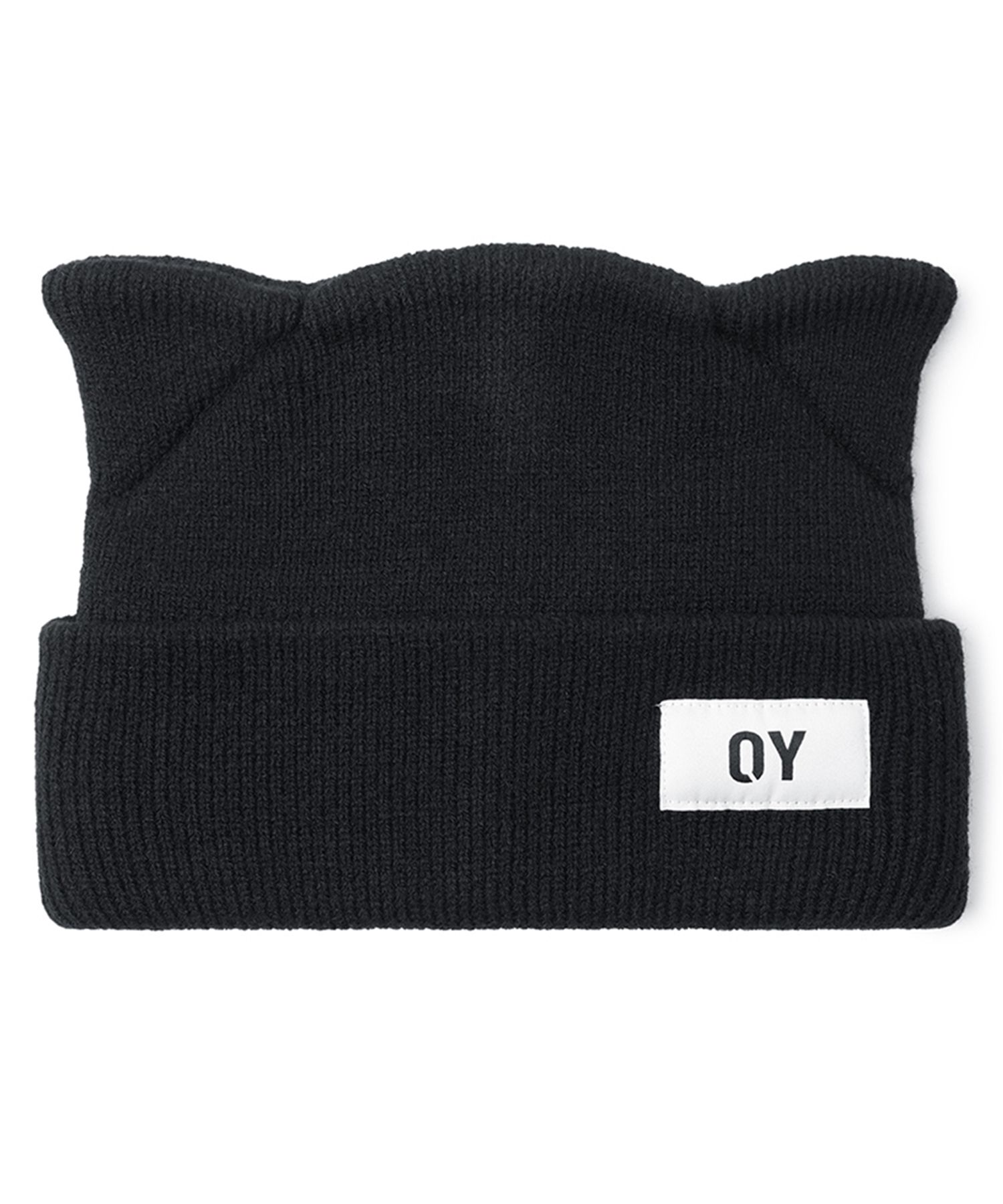 ★OY★EAR LOGO BEANIE - BLACK★正規品/韓国直送料込/人気 OY ニット帽 ニットキャップ 「OY/オーワイ」 EAR LOGO BEANIE