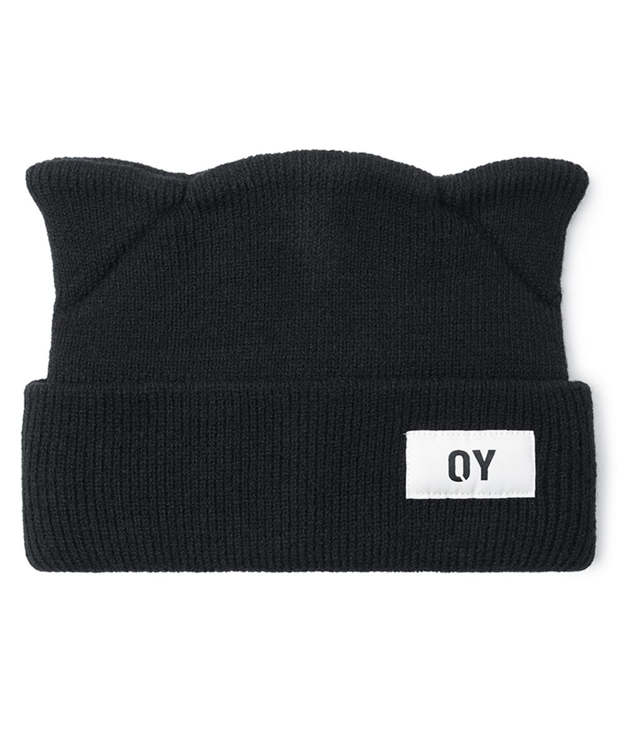 오픈야드(오와이)(OPENYARD(OY)) EAR LOGO BEANIE - BLACK