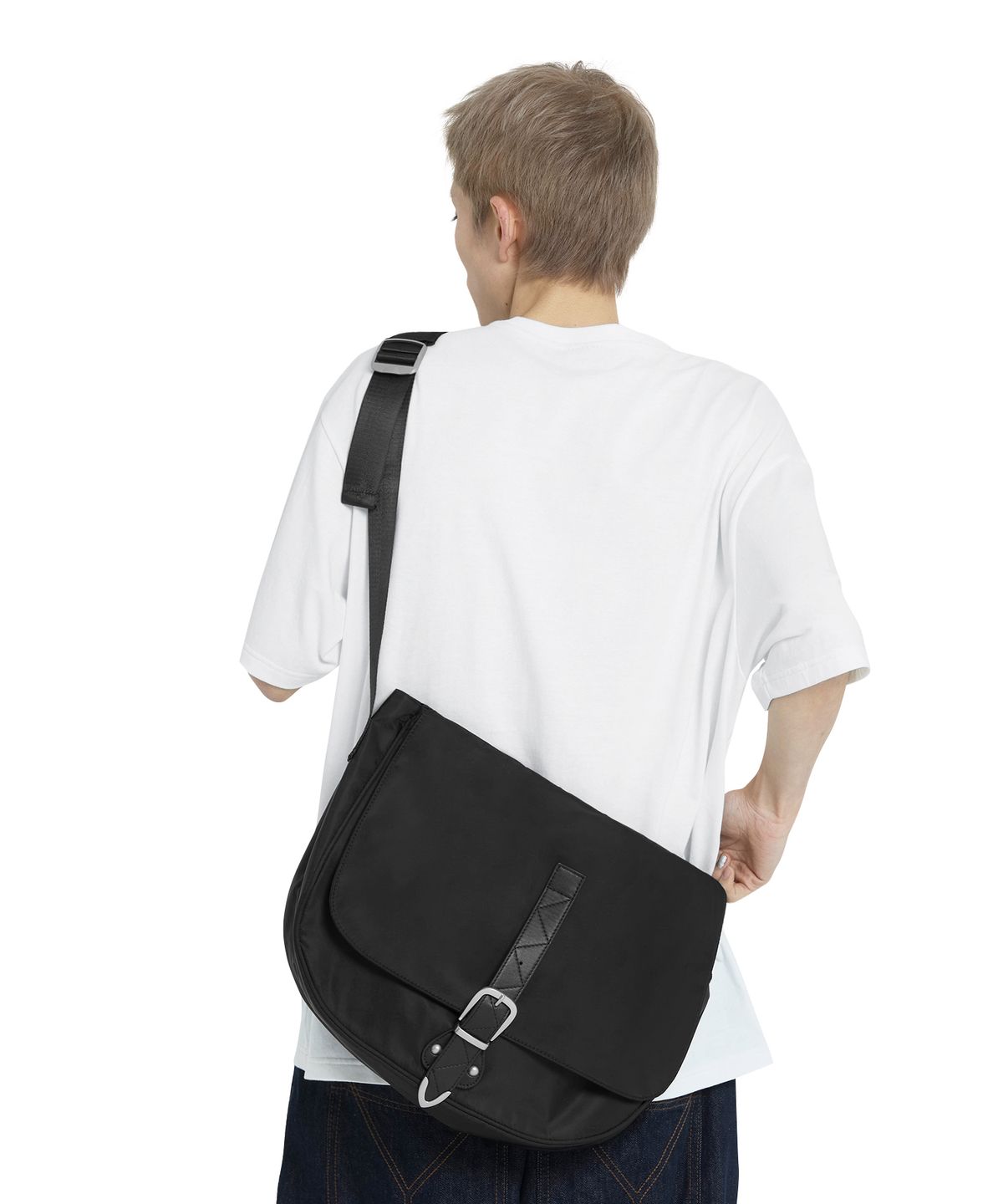 오픈야드(오와이)(OPENYARD(OY)) FIELD BUCKLE BAG - BLACK