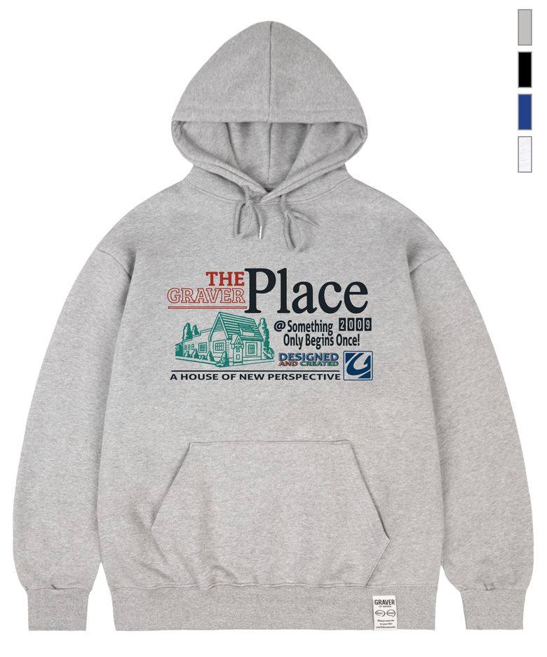 [UNISEX]THE-PLACE 후드티_4color