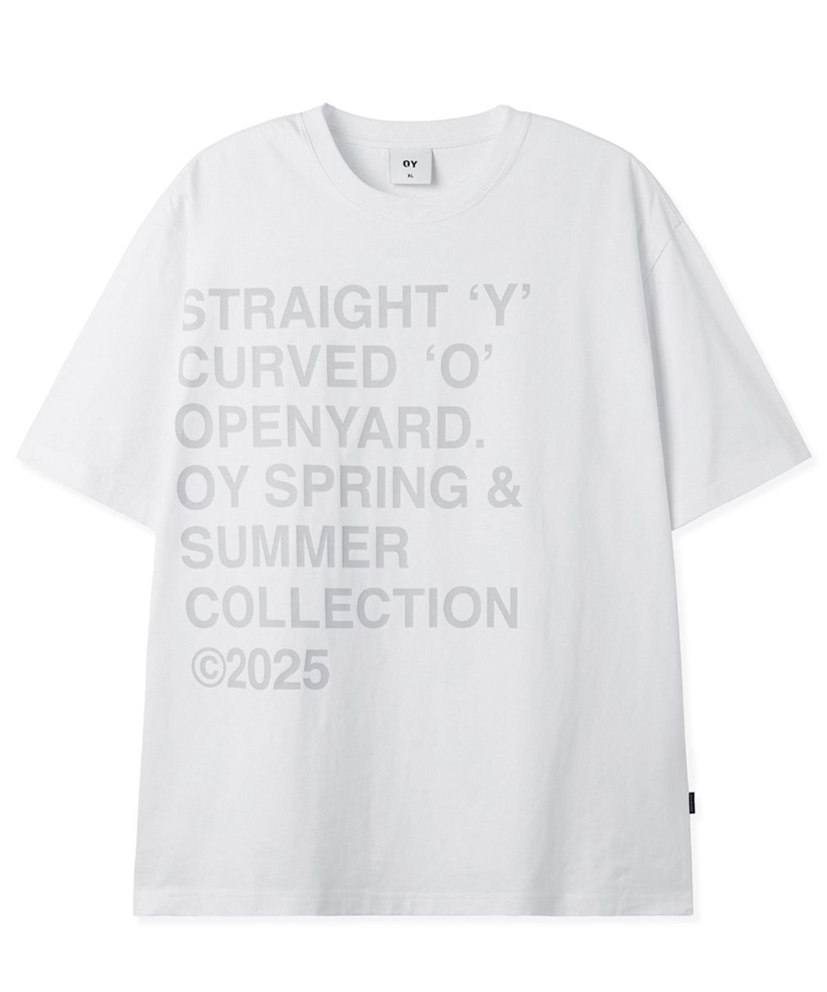오픈야드(오와이)(OPENYARD(OY)) BOLD LETTERS TEE - WHITE