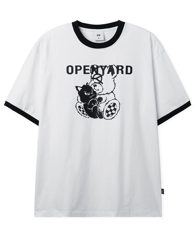 ODOLLY COTY RINGER TEE - WHITE
