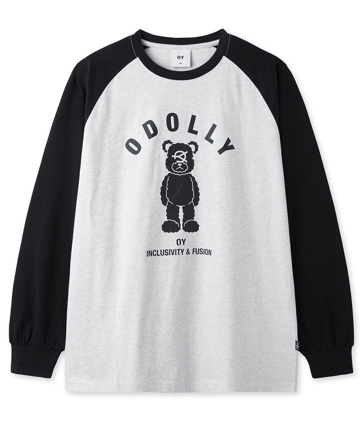 오픈야드(오와이)(OPENYARD(OY)) ODOLLY RAGLAN L/S TEE - LIGHT MELANGE