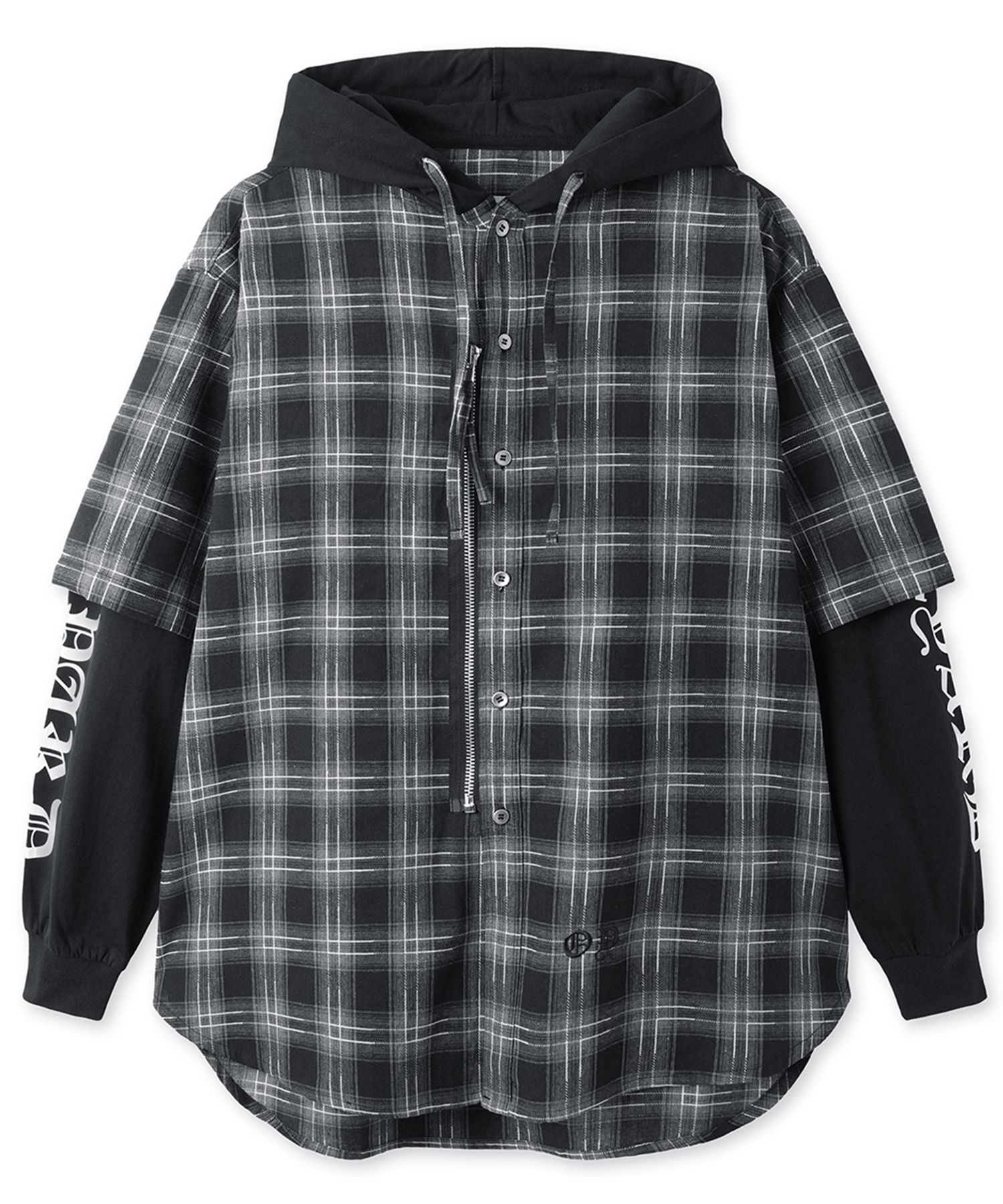 MASU HOODED B.D. SHIRT BLACK