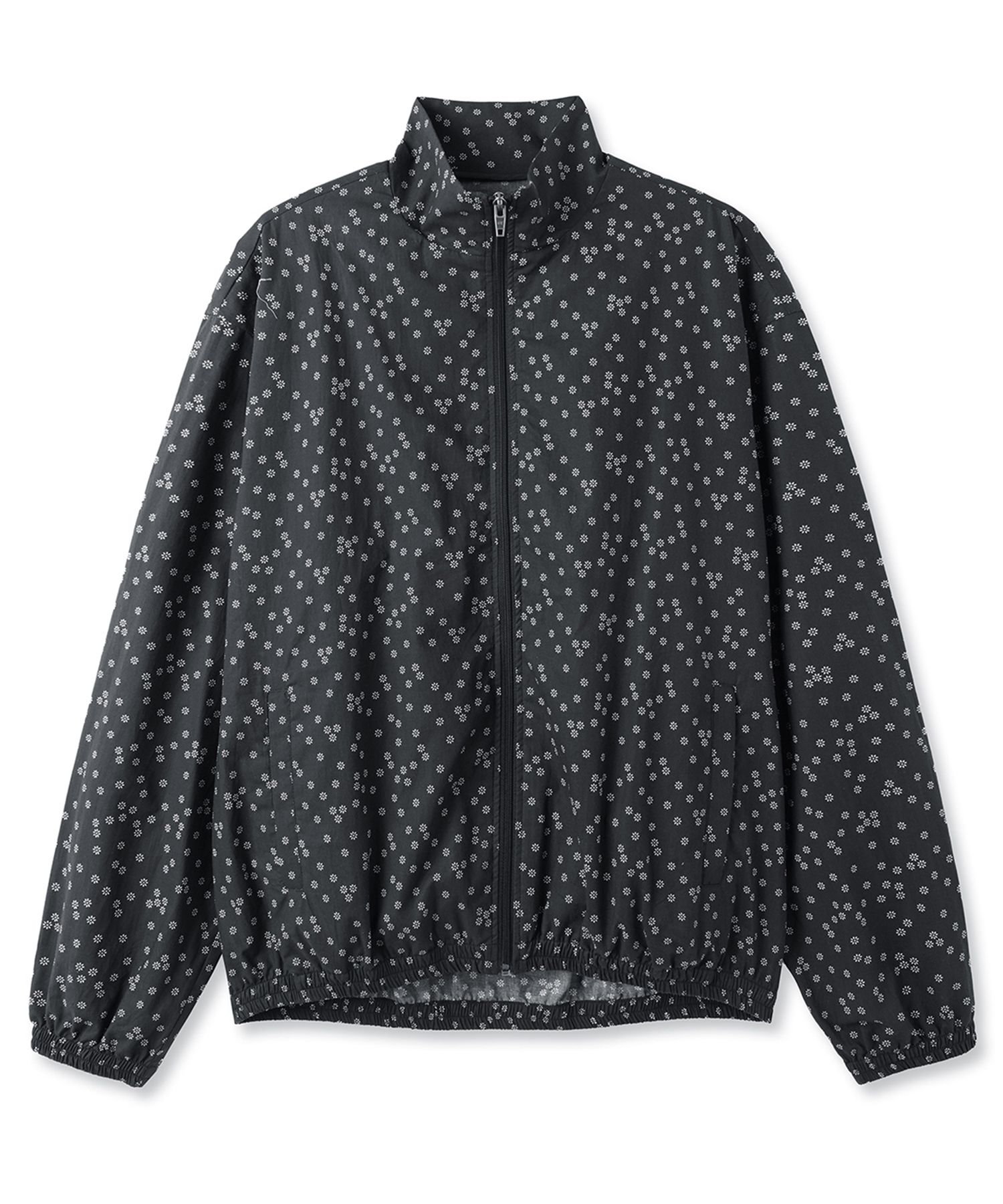 MUSINSA | OY FLORAL TRACK JACKET - BLACK