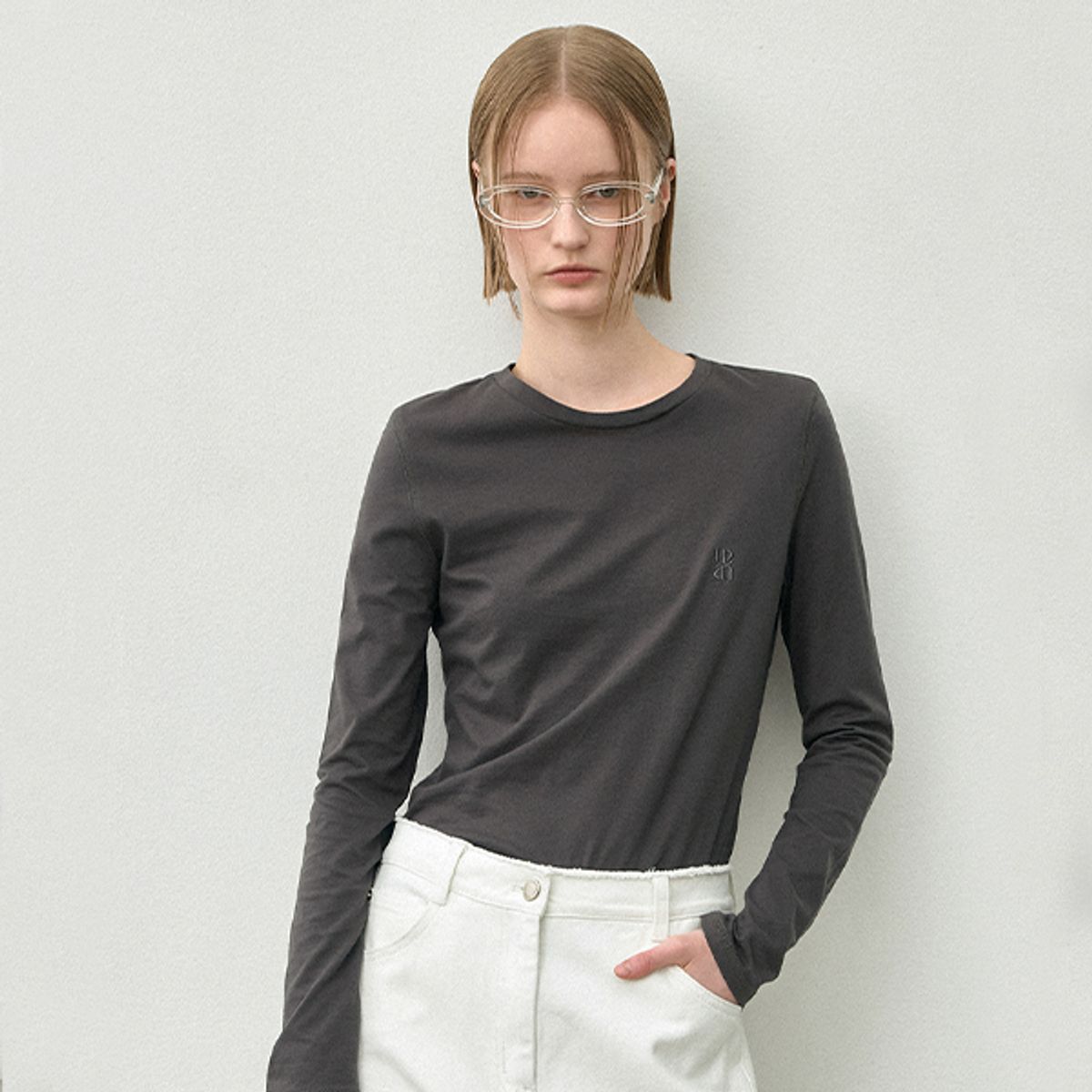 아틀리에 나인(ATELIER NAIN) ESSENTIAL OUT STITCHED TEE(T-6999)