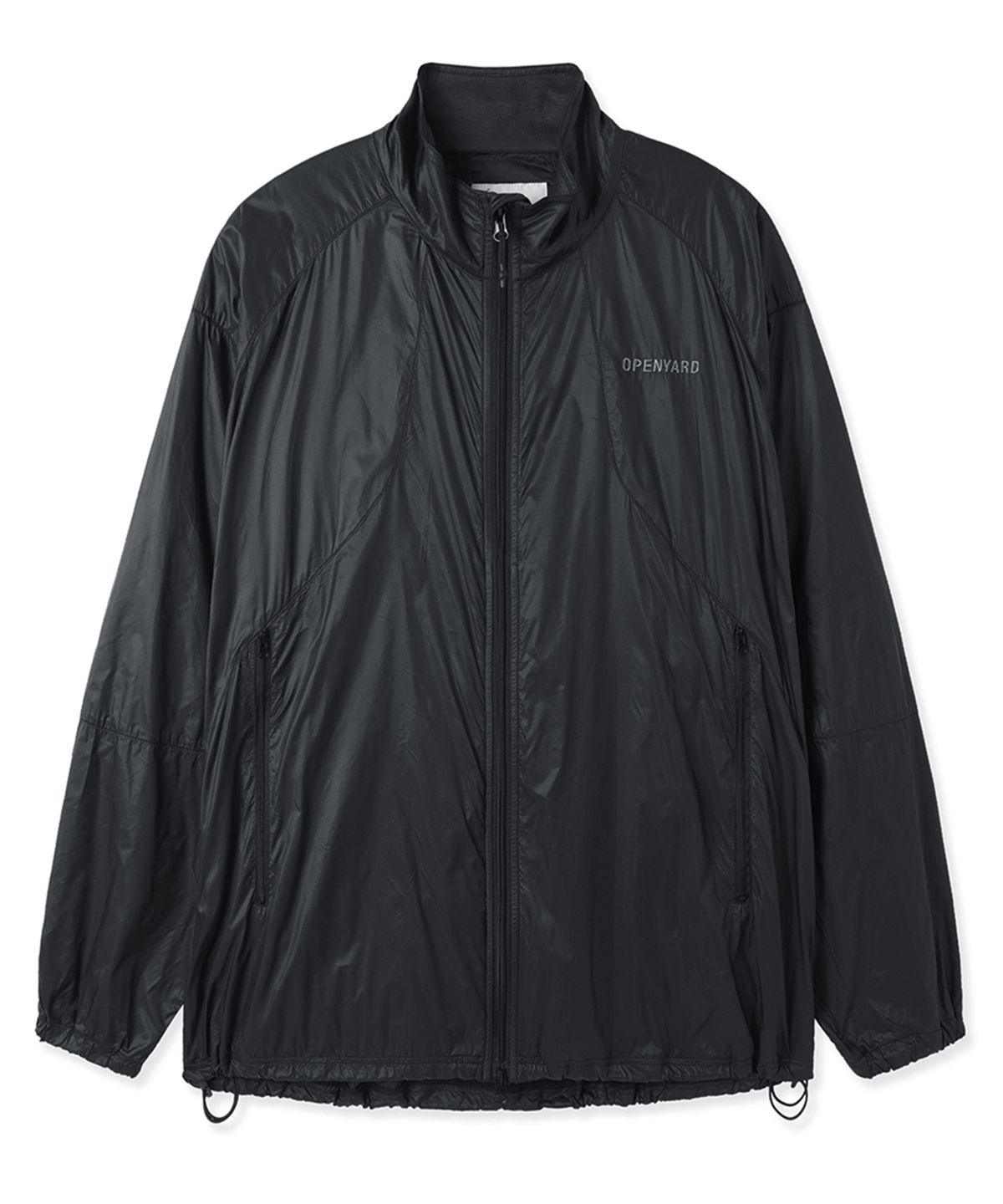 오픈야드(오와이)(OPENYARD(OY)) MODULAR PANEL LIGHT SHELL JACKET - BLACK