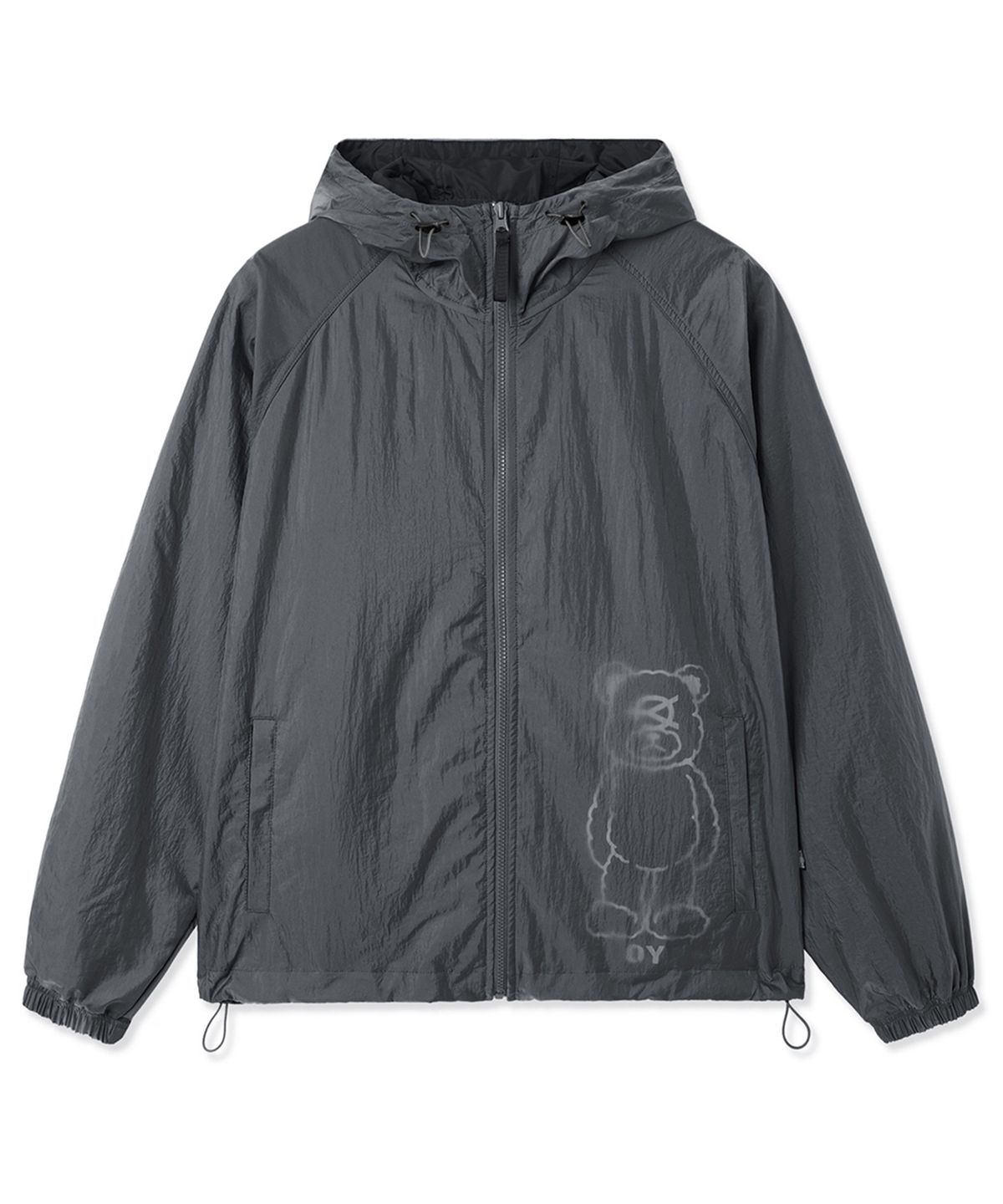 오픈야드(오와이)(OPENYARD(OY)) ODOLLY SHEER SHELL WINDBREAKER - BLACK