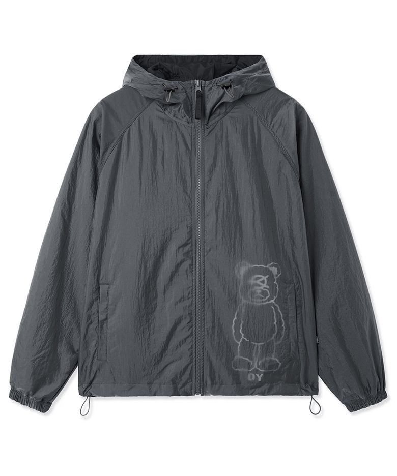 ODOLLY SHEER SHELL WINDBREAKER - BLACK
