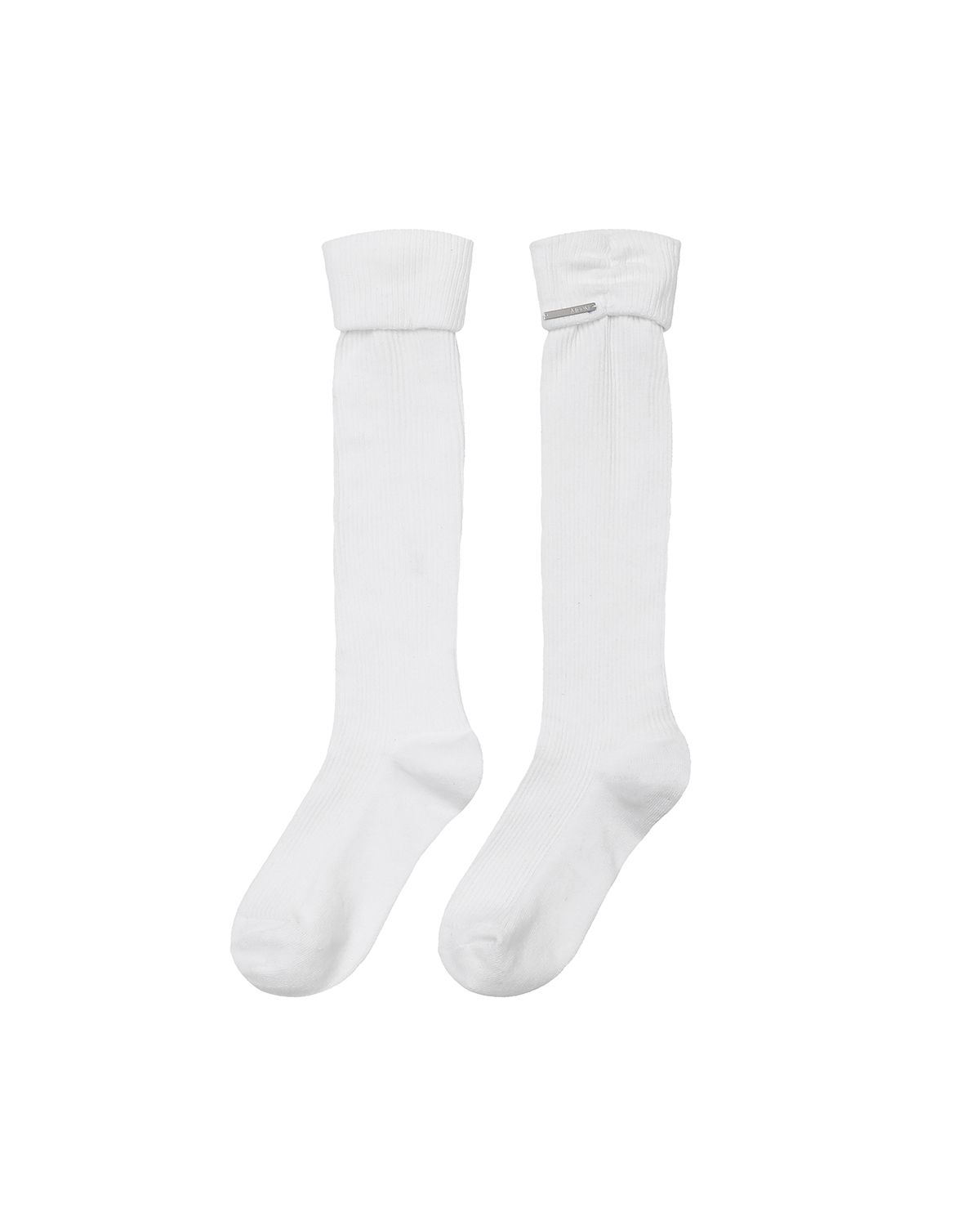 미세키서울(MISEKI SEOUL) Shirring knee socks IVORY
